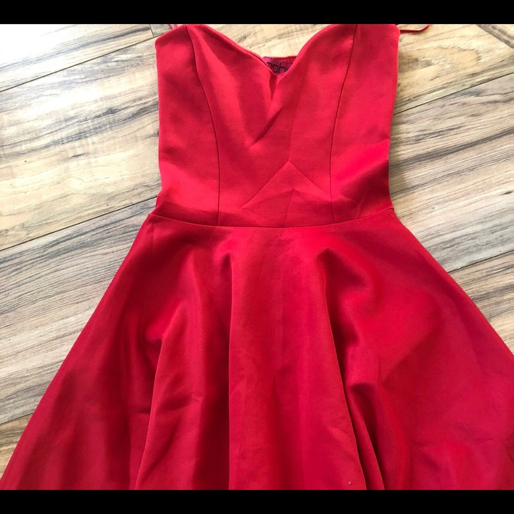 Strapless babydoll dress